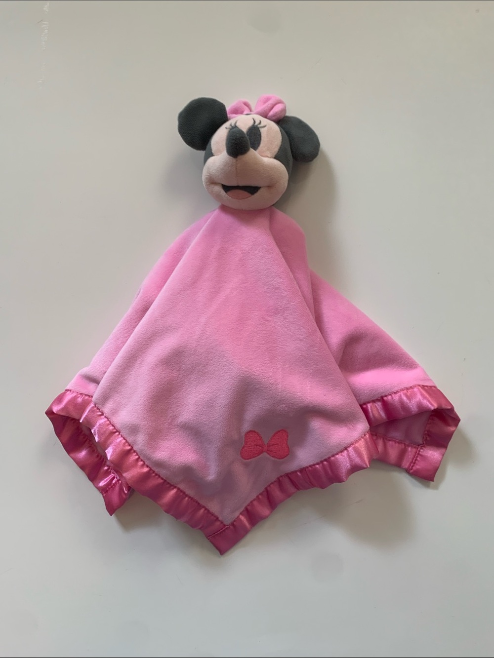 Pink Minnie Mouse Plush Lovey Security Blanket - Disney